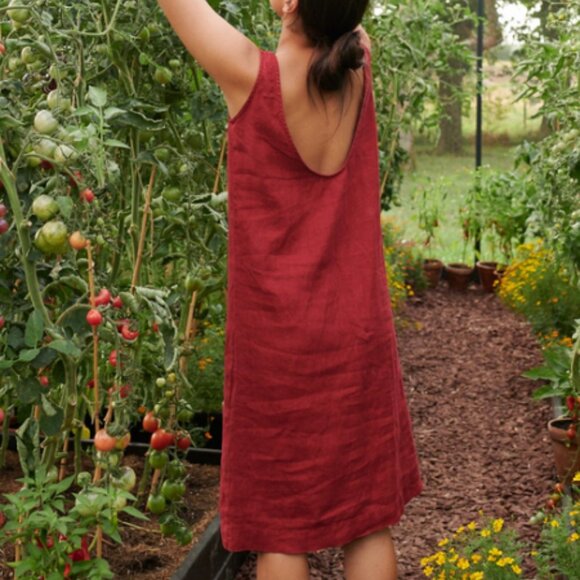 Never Worn! Black Linen Dress - Picture 10 of 10